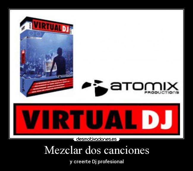 Mezclar dos canciones - y creerte Dj profesional