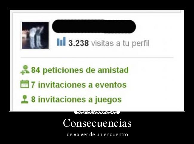Consecuencias - de volver de un encuentro