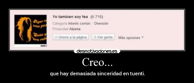 Creo... -
