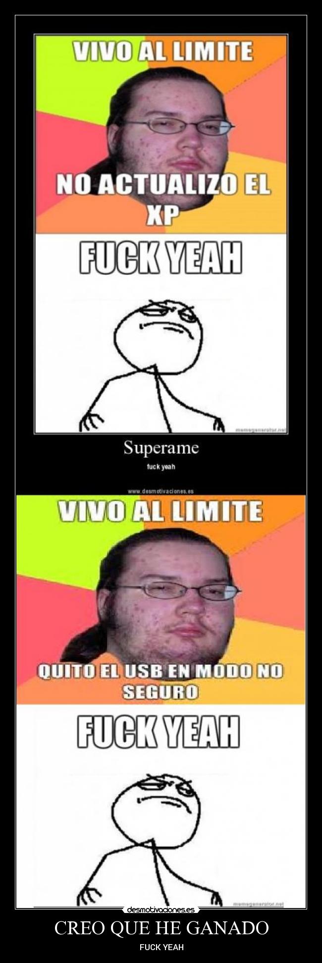 CREO QUE HE GANADO -