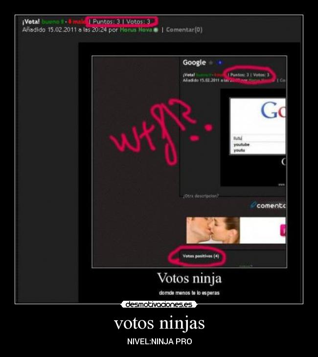 votos ninjas - 