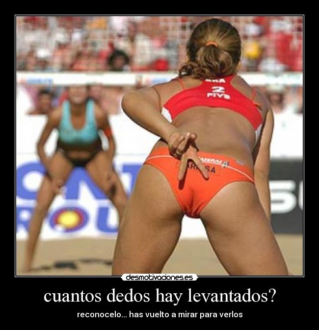 cuantos dedos hay levantados? - reconocelo... has vuelto a mirar para verlos