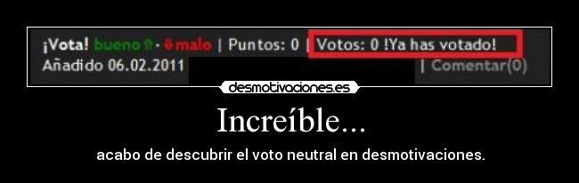 Increíble... -