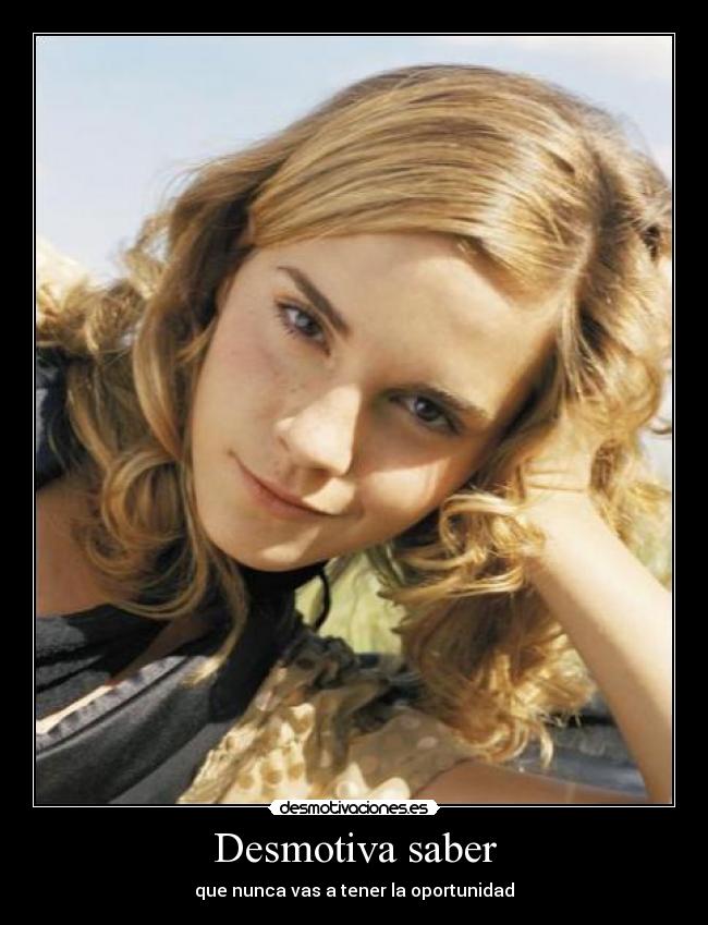 carteles emma watson nunca desmotivaciones