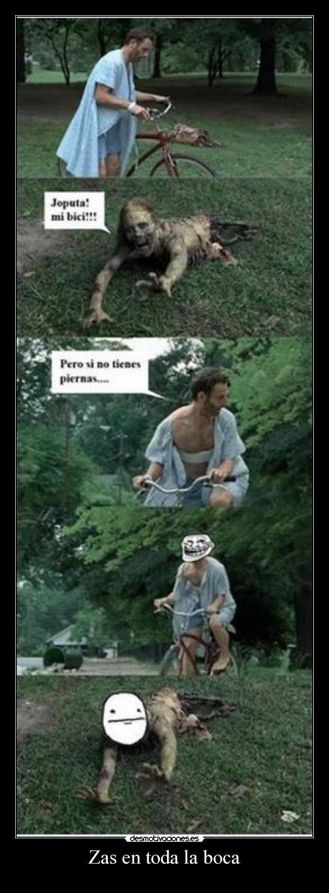 carteles zas toda boca desmotivaciones