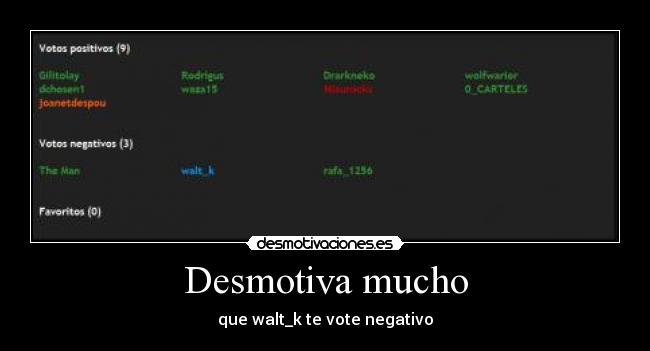 Desmotiva mucho - 