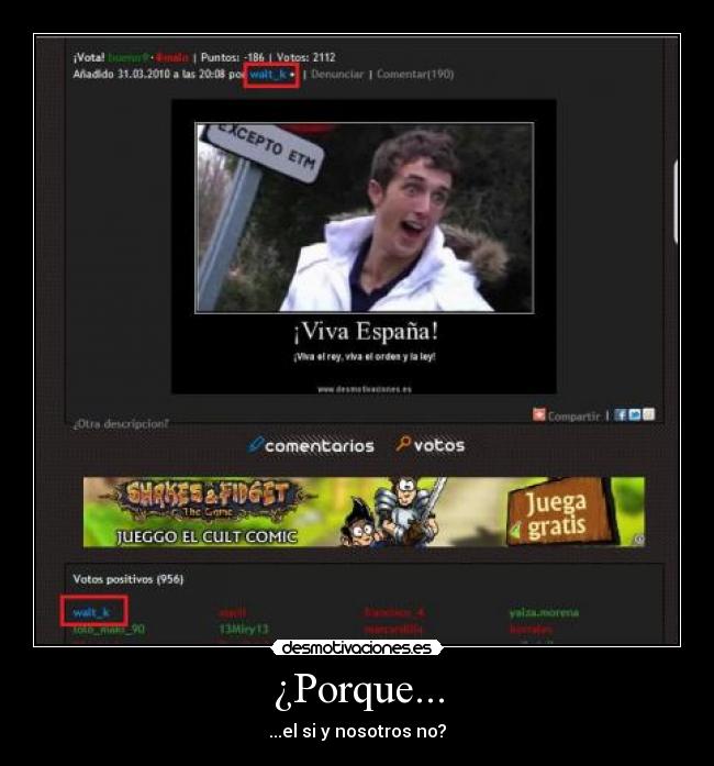 ¿Porque... - ...el si y nosotros no?