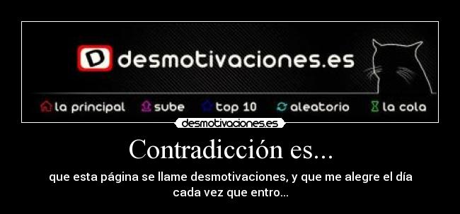 Contradicción es... - 