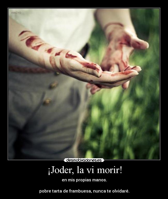 ¡Joder, la vi morir! - 