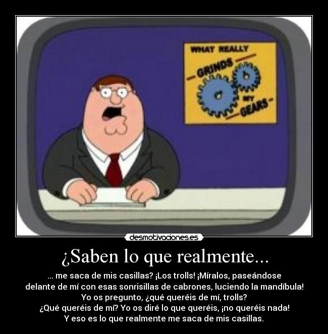 ¿Saben lo que realmente... - 