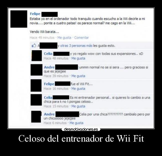 carteles wii fit celos desmotivaciones