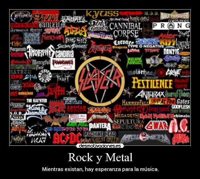 carteles rock rock metal desmotivaciones