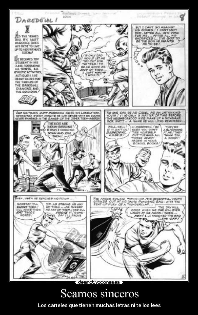 Seamos sinceros - Los carteles que tienen muchas letras ni te los lees