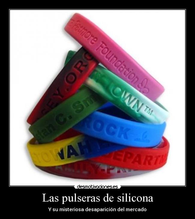 Las pulseras de silicona - 
