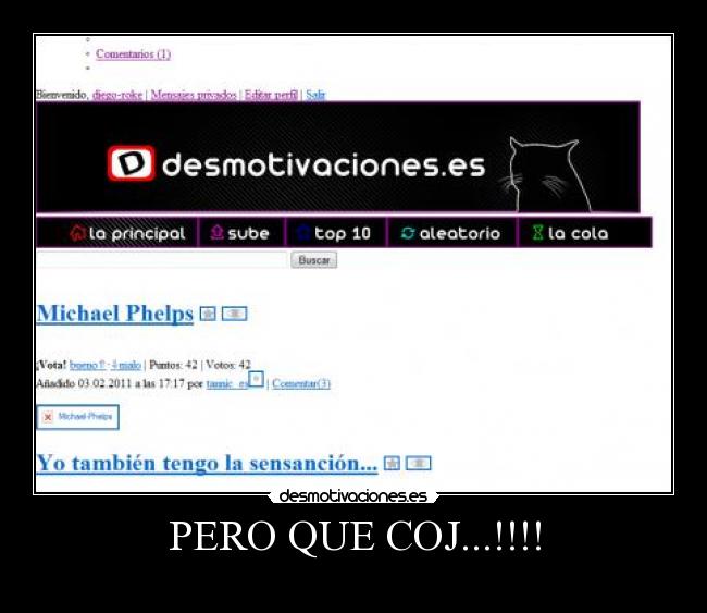 PERO QUE COJ...!!!! -