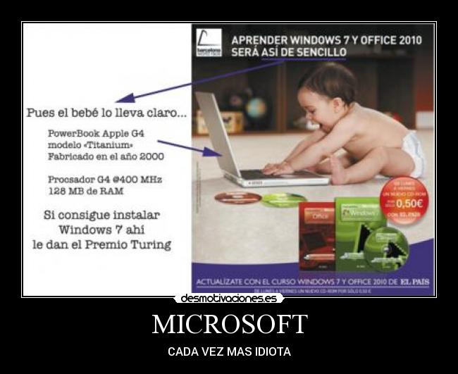 MICROSOFT - CADA VEZ MAS IDIOTA