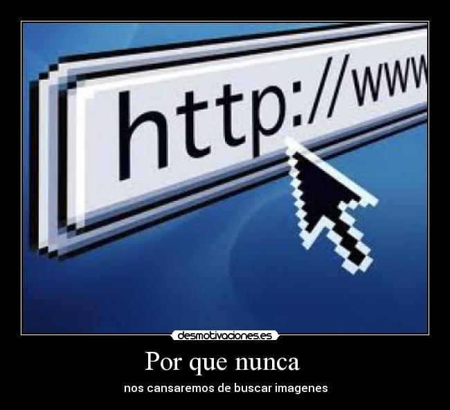Por que nunca - nos cansaremos de buscar imagenes