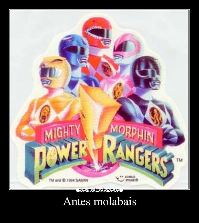 carteles power ranger desmotivaciones