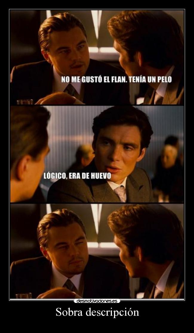 Sobra descripción - 