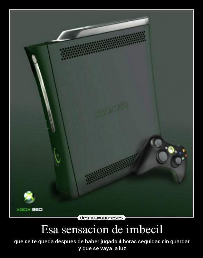 Esa sensacion de imbecil -