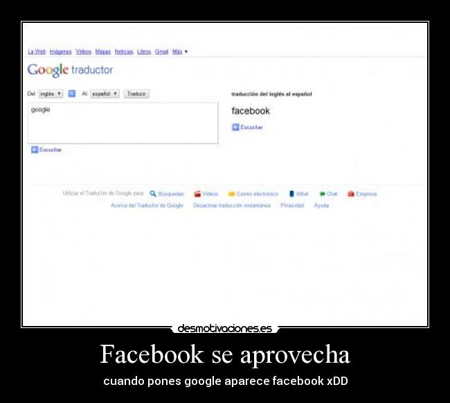 Facebook se aprovecha -