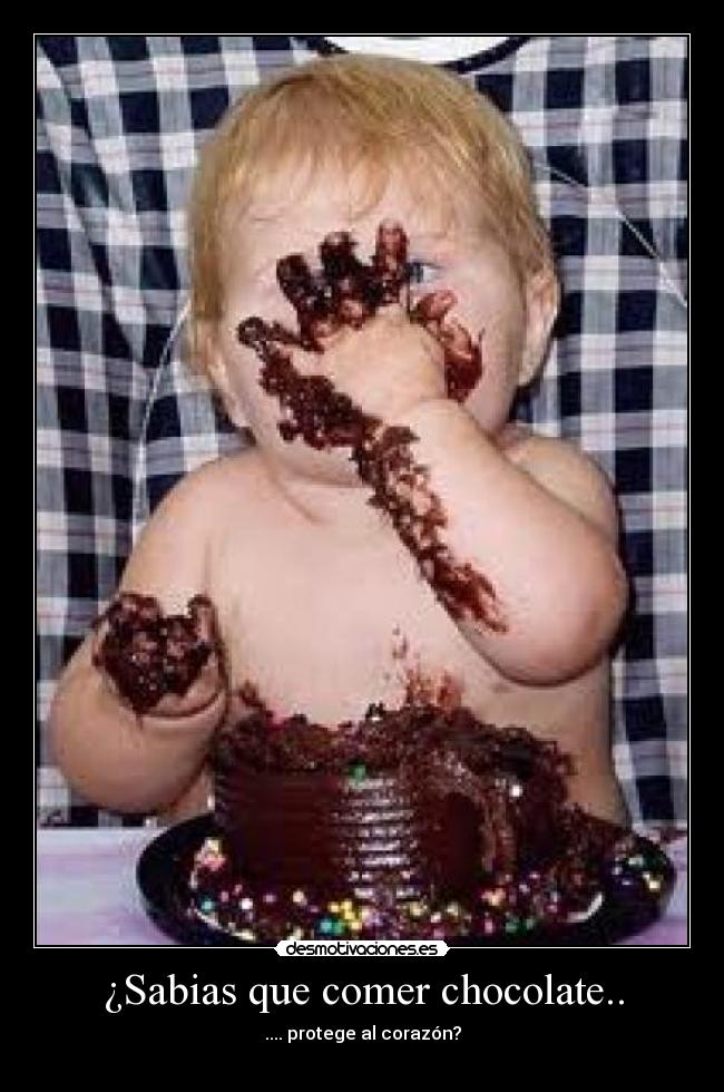 ¿Sabias que comer chocolate.. - .... protege al corazón?