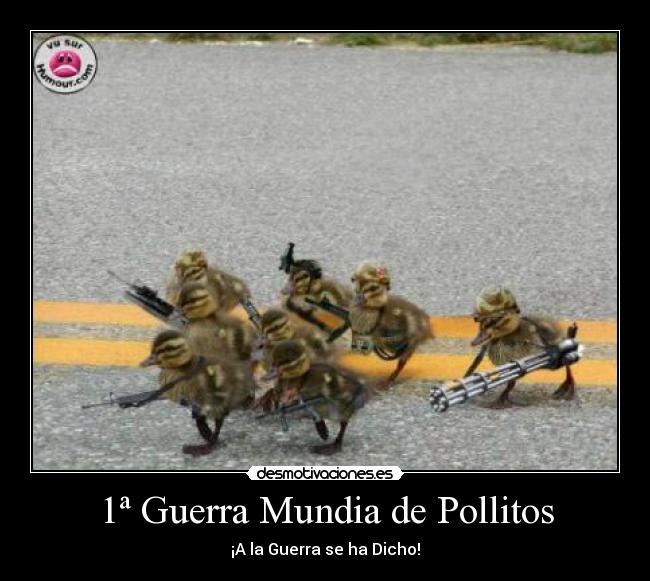 1ª Guerra Mundia de Pollitos - ¡A la Guerra se ha Dicho!