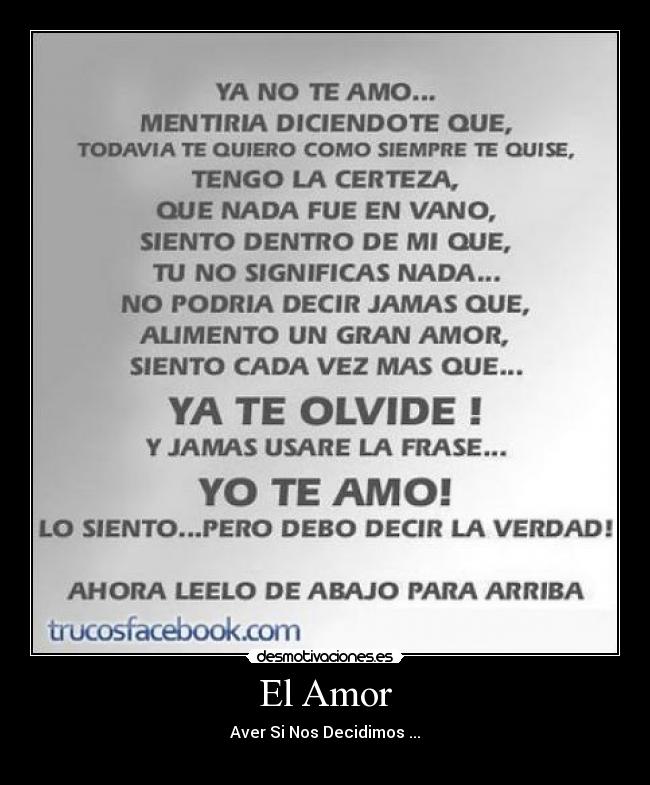 El Amor -