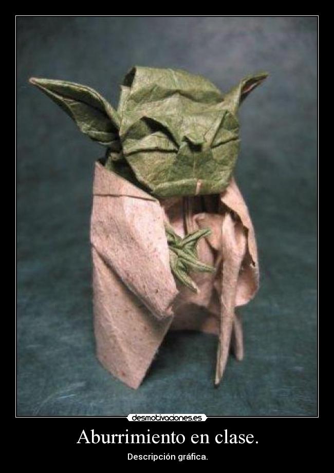 Aburrimiento en clase. - Descripción gráfica.
