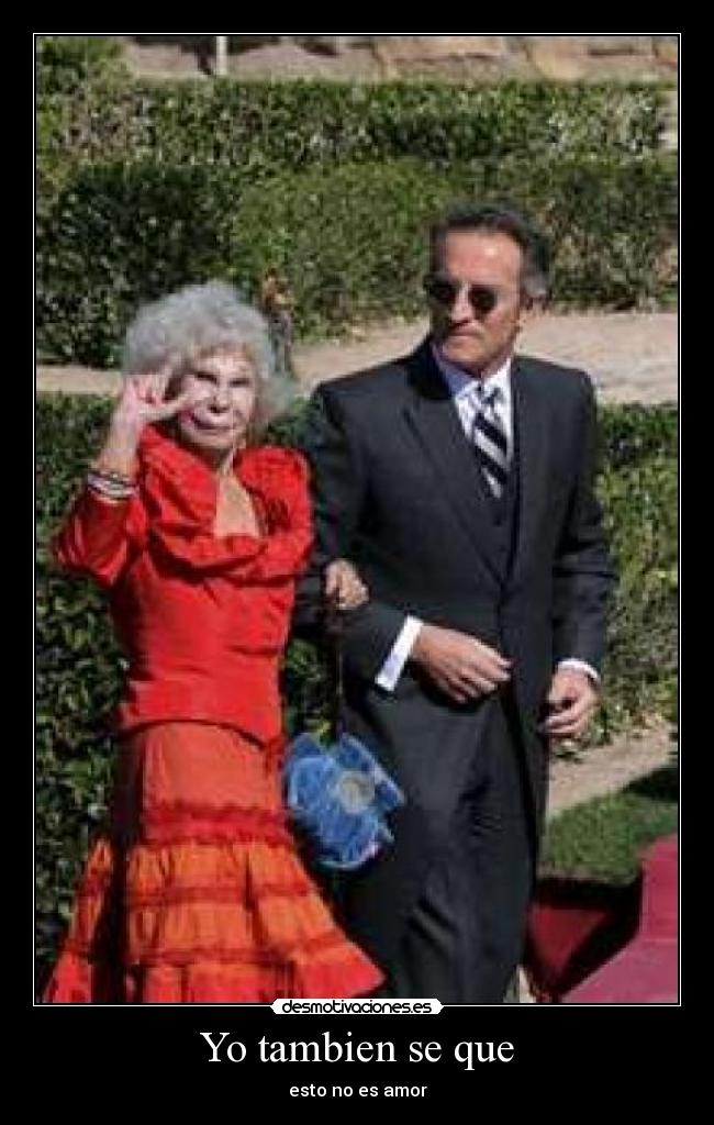 Yo tambien se que - esto no es amor