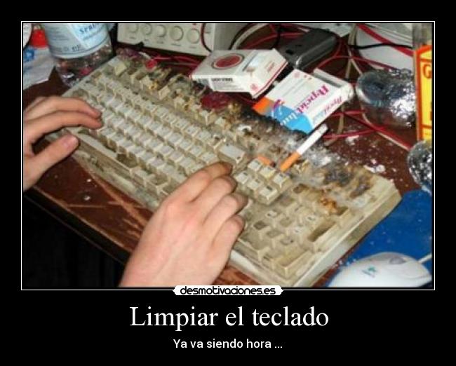 Limpiar el teclado -