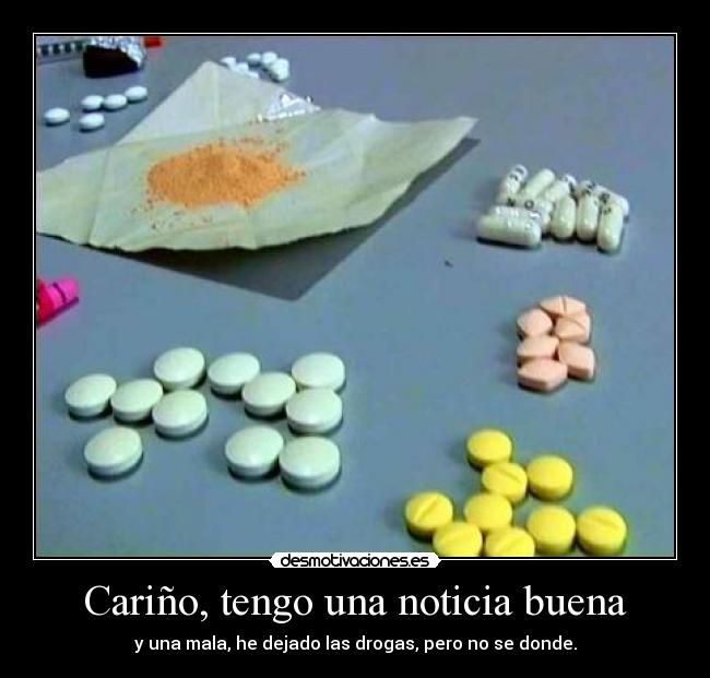 Cariño, tengo una noticia buena -