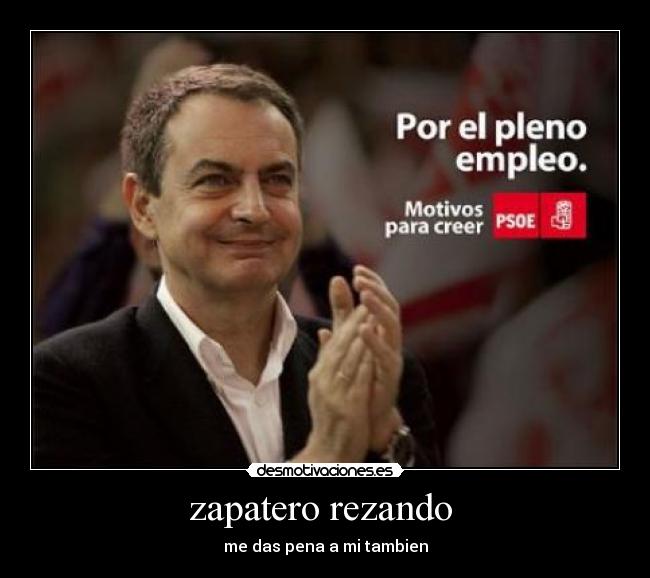 zapatero rezando  - 