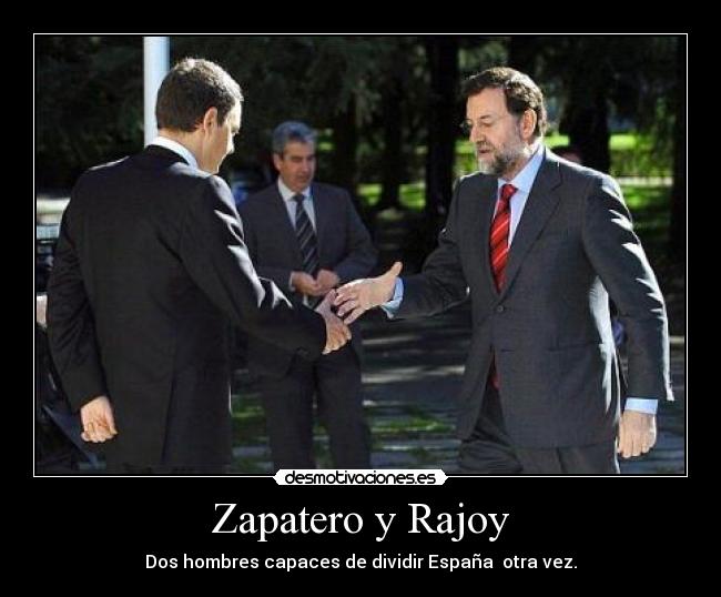Zapatero y Rajoy -