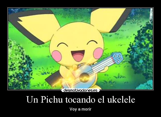 Un Pichu tocando el ukelele - 