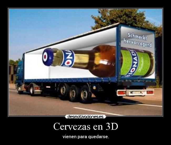 Cervezas en 3D -