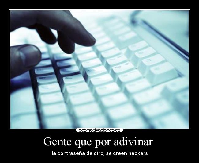 Gente que por adivinar -