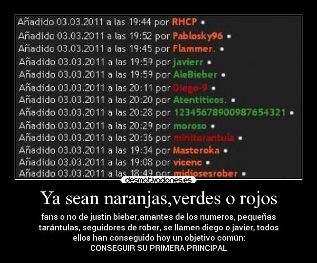 Ya sean naranjas,verdes o rojos - 