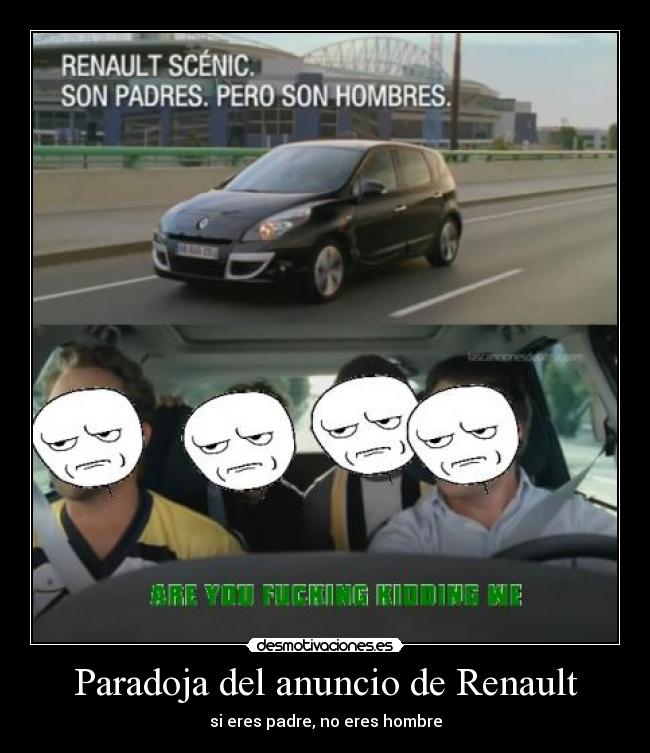 Paradoja del anuncio de Renault - 