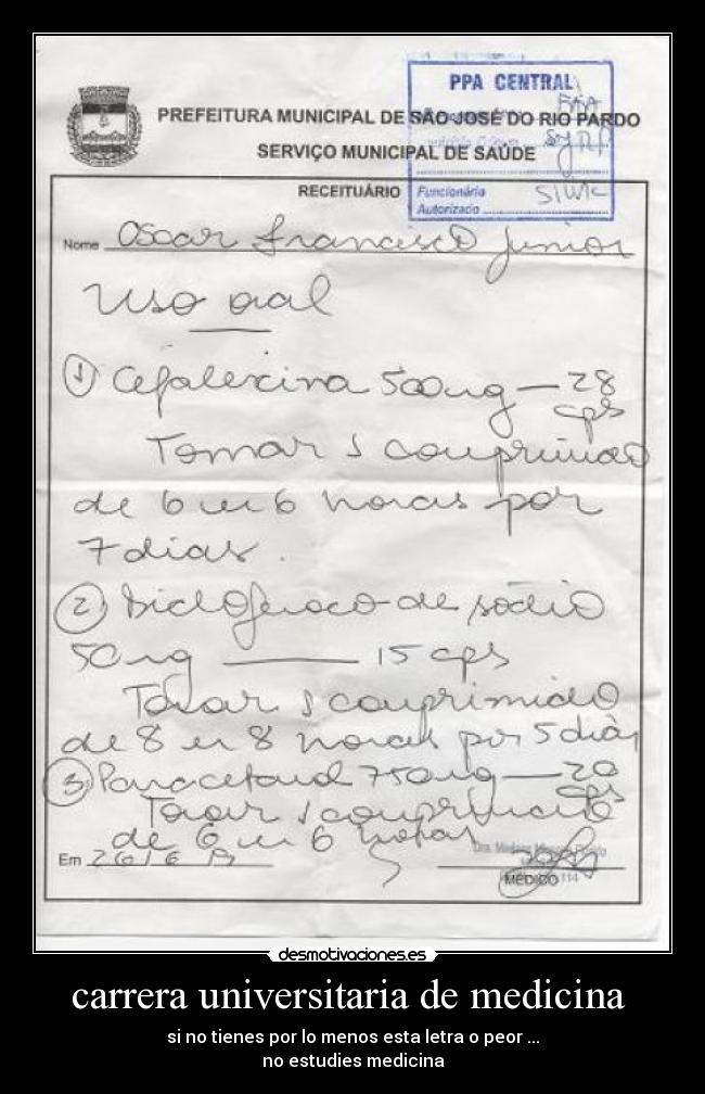 carrera universitaria de medicina -