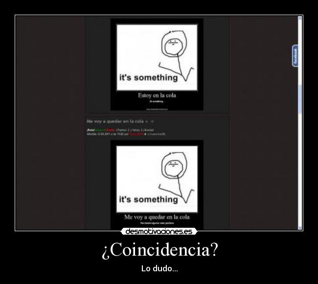 ¿Coincidencia? - Lo dudo...