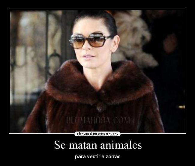Se matan animales -