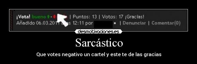 Sarcástico -