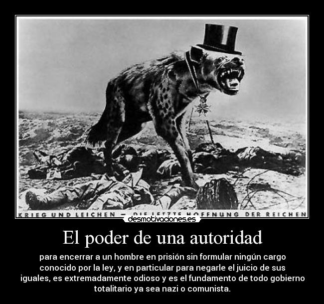 El poder de una autoridad -