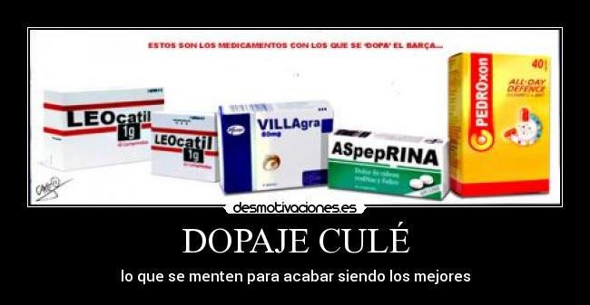 DOPAJE CULÉ - 