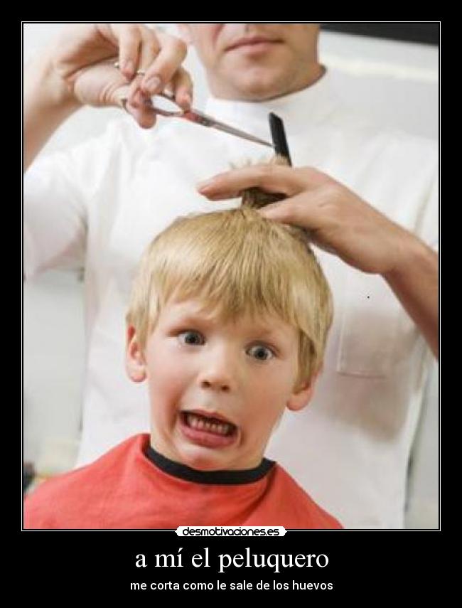 a mí el peluquero -