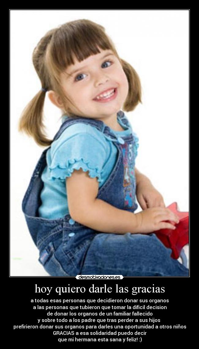 hoy quiero darle las gracias -