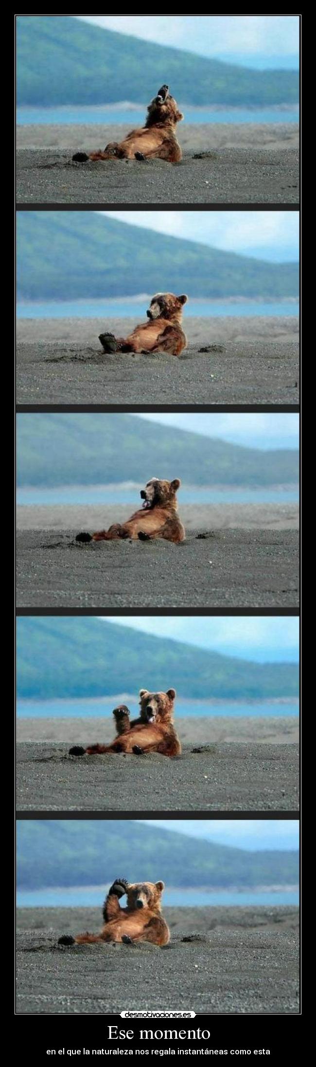 Ese momento - en el que la naturaleza nos regala instantáneas como esta