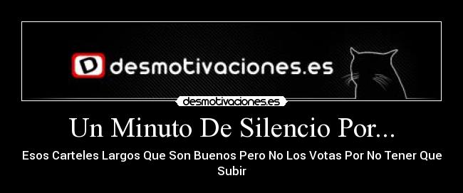Un Minuto De Silencio Por... - 