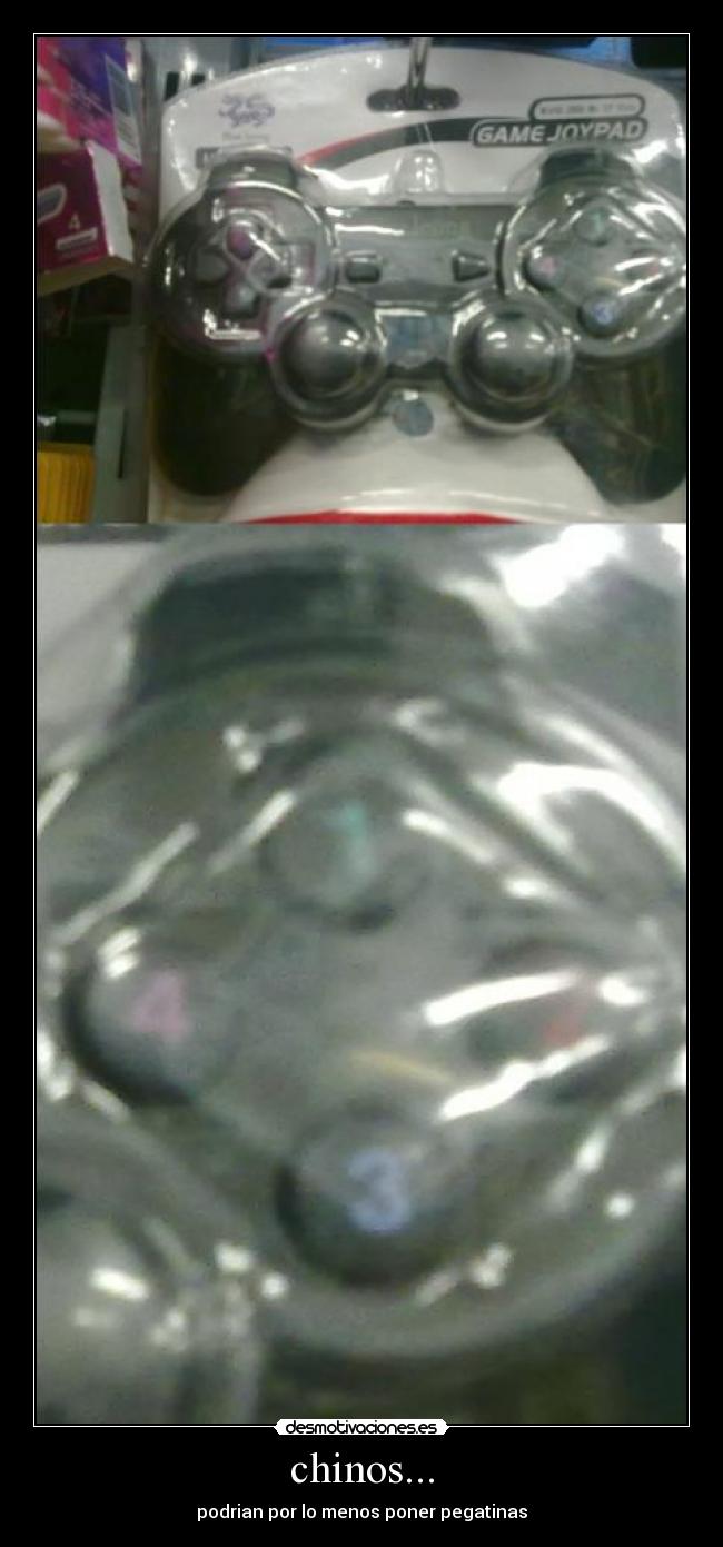 chinos... - podrian por lo menos poner pegatinas